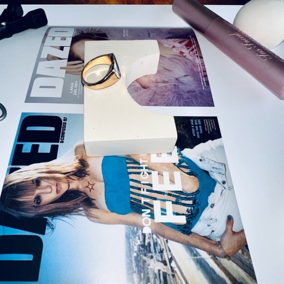 RING Black and White Yin Yang Heart Shaped - Picture 3 of 4